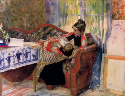 Moeder Gedachten door Carl Larsson
